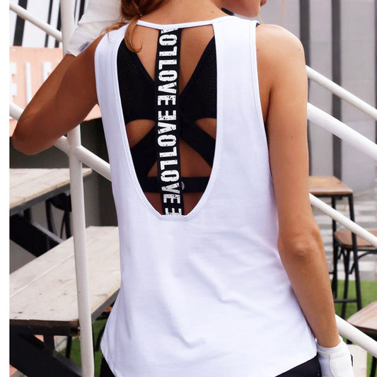 Tank Top Yoga Outdoor Sports Fitness Running Tanks Tops Yoga Vest Quick Dry Tank