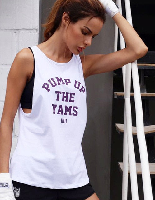 Tank Top Yoga Outdoor Sports Fitness Running Tanks Tops Yoga Vest Quick Dry Tank