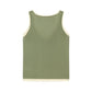 Two fake V-neck sleeveless tank tops with contrasting colors