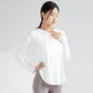 Fast Drying Yoga Fitness Hoodie T-Shirt Top Thin Yoga Top Long Sleeve Yoga Fitness Clothes