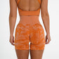 Camo Jacquard Fitness Shorts Camo Yoga Shorts Seamless Camo Shorts