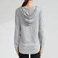 Fast Drying Yoga Fitness Hoodie T-Shirt Top Thin Yoga Top Long Sleeve Yoga Fitness Clothes