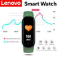 Lenovo Smart band Watch Movement Step count Bluetooth Synchronous Phone Information Waterwroof Smartwatch For Men Women Student
