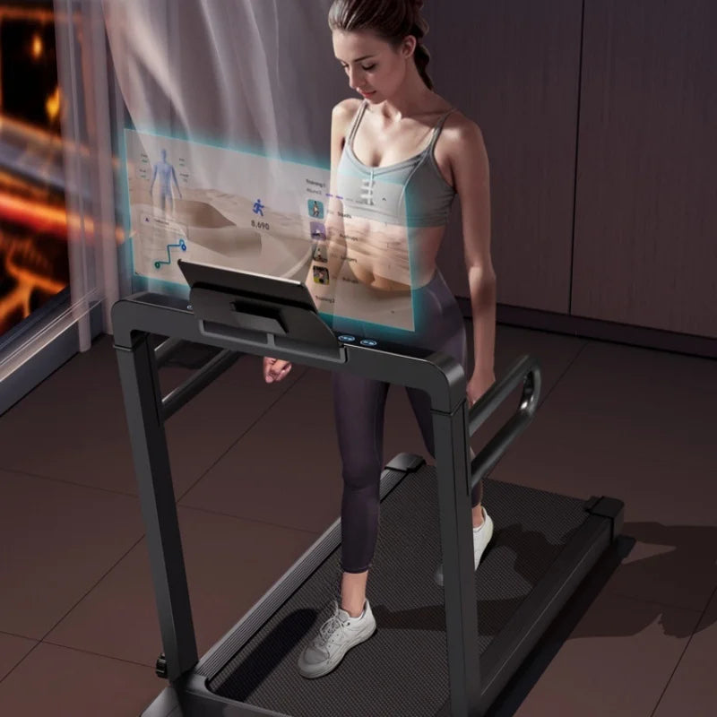 Treadmill Office LED flat panel small silent foldable electric walking machine for home indoor gym  treadmill for home