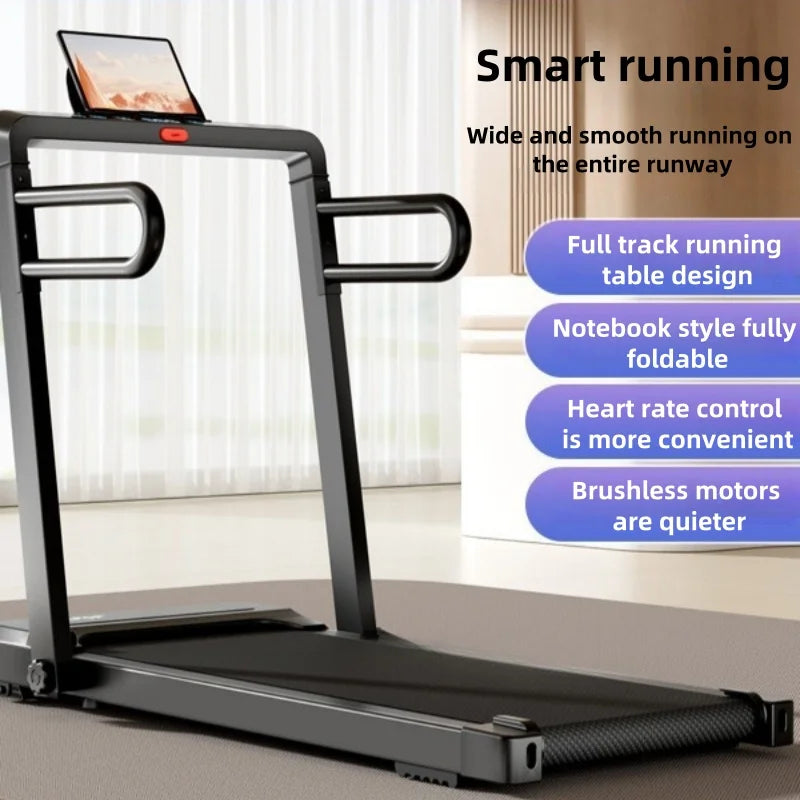 Treadmill Office LED flat panel small silent foldable electric walking machine for home indoor gym  treadmill for home