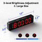 Remote Gym Timer 2 inch Ultra-Clear Interval Time Timers with LED Countdown/Up Wall Clock Battery Power Fitness Timer Stopwatch