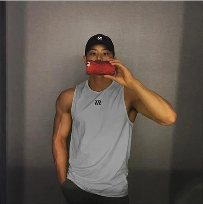 mens fitness gym tank top